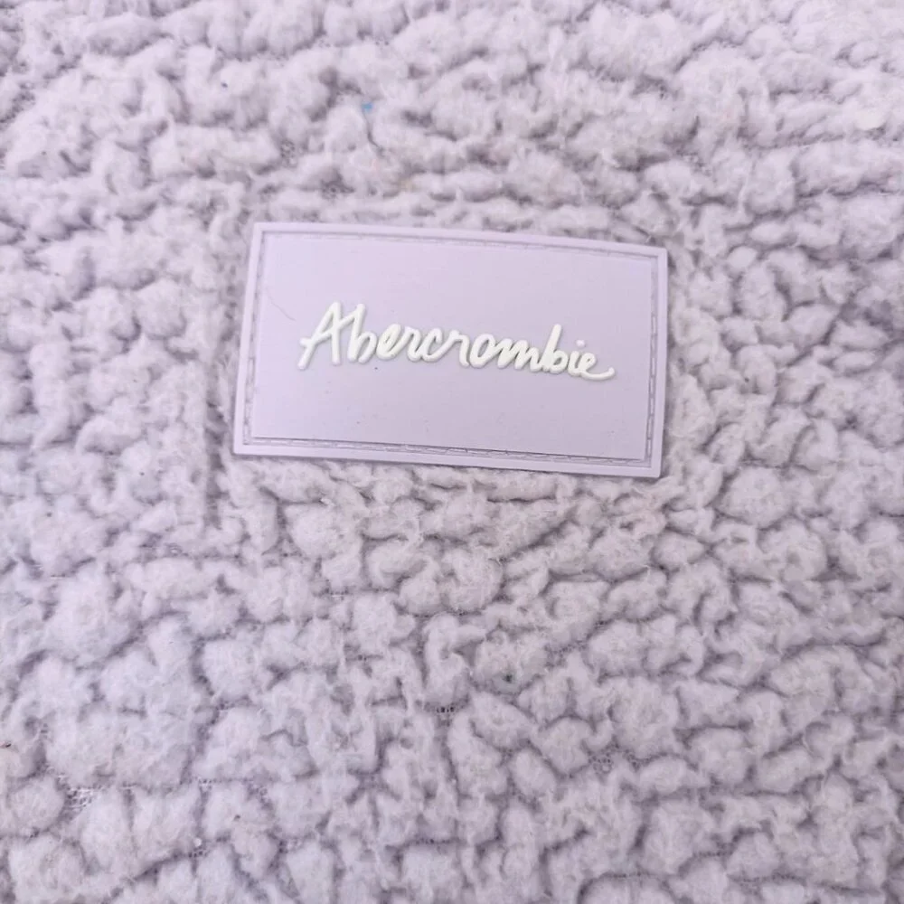 Abercrombie Kids Lavender Sherpa Hoodie – Soft Fleece Pullover, Size 9/10